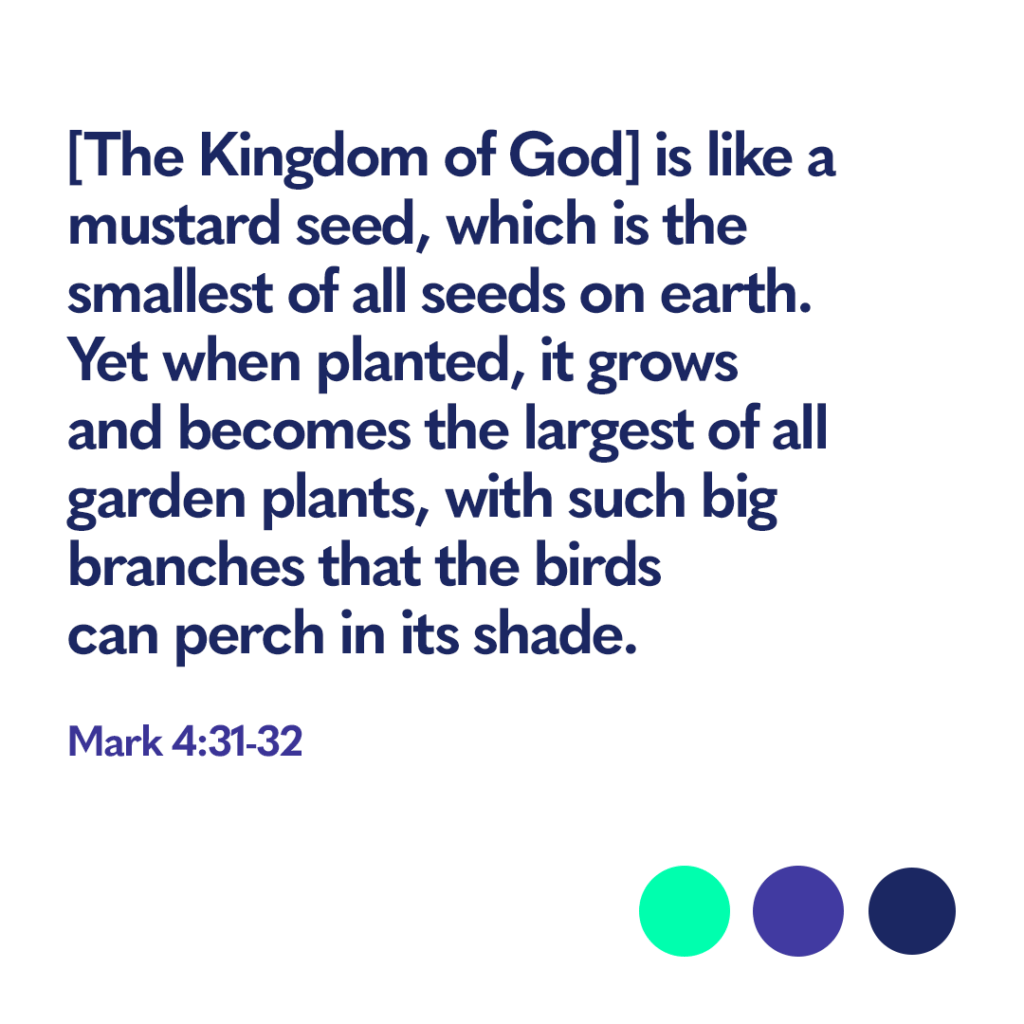 Bible verse Mark 4:31-32