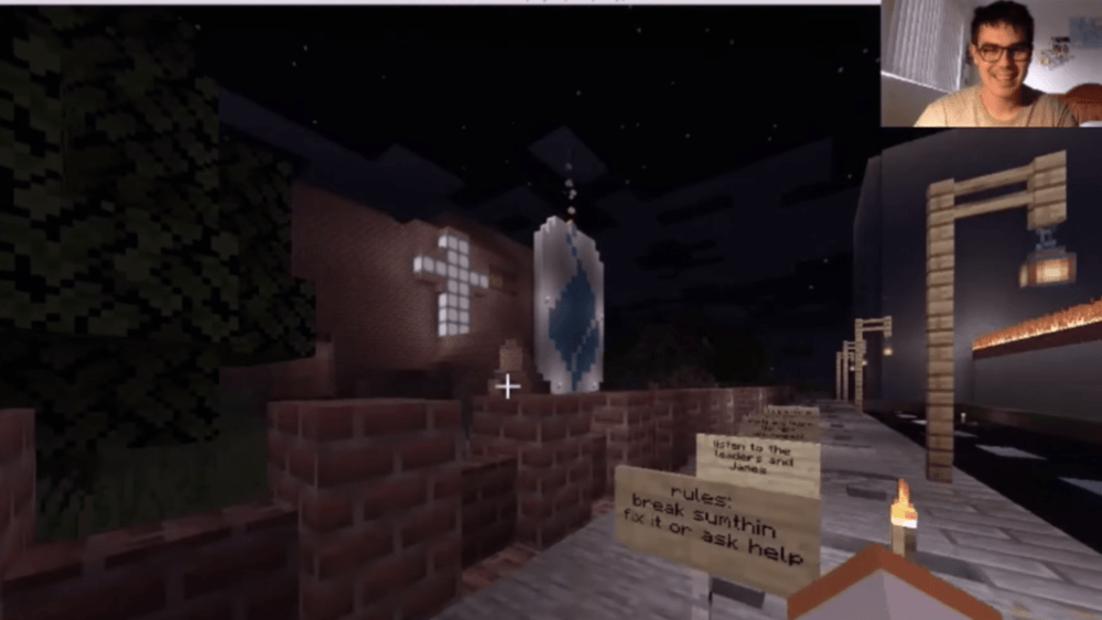 ConneXion youth group at South-West Evangelical Church's Minecraft site