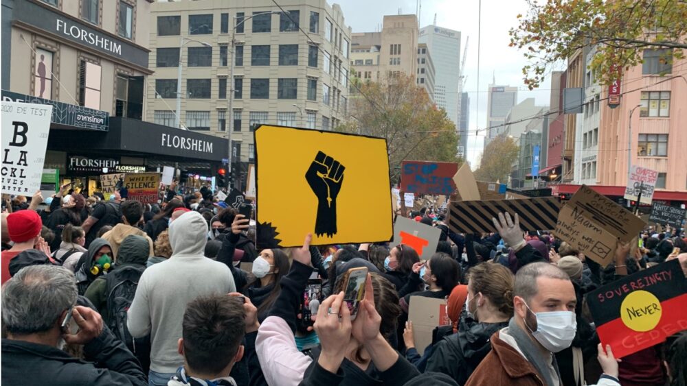 Black Lives Matter Melbourne demonstration