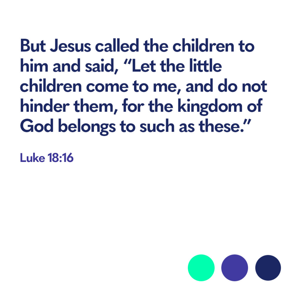 Bible verse Luke 18 16