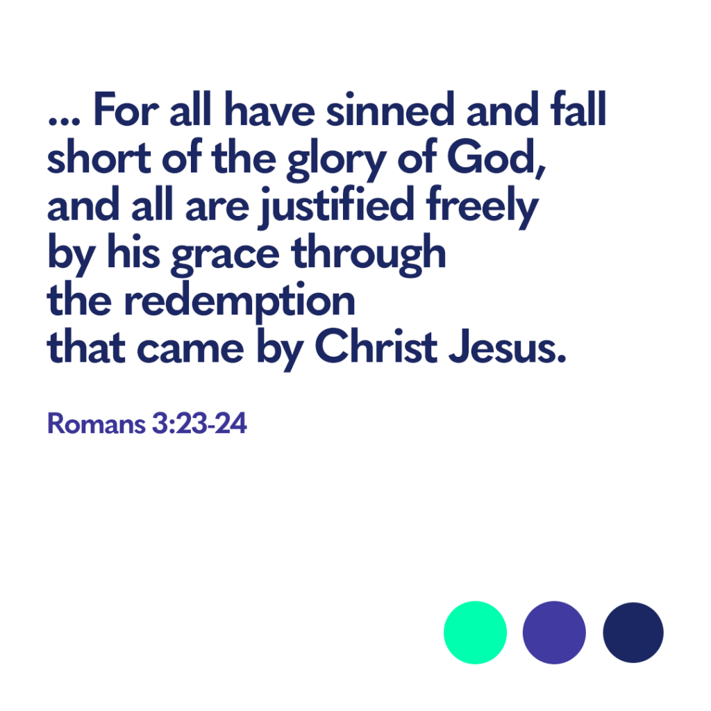 Bible verse Romans 3 23 24