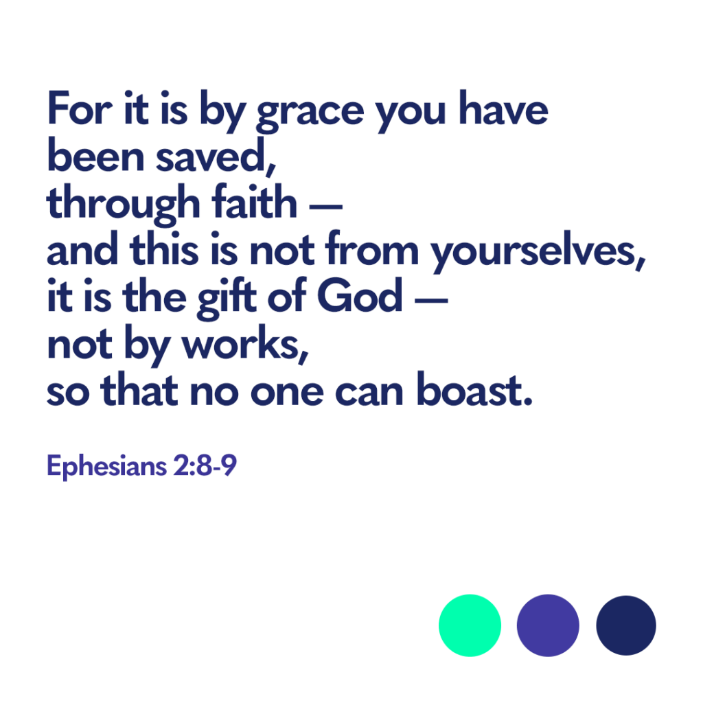 Bible verse Ephesians 2 8 9