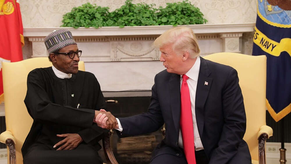 Presidents Trump and Buhari