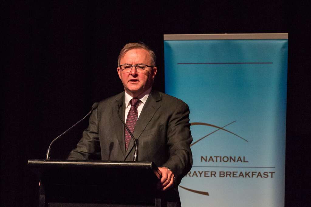 Opposition Leader Anthony Albanese at 2019 National Prayer Breakfast