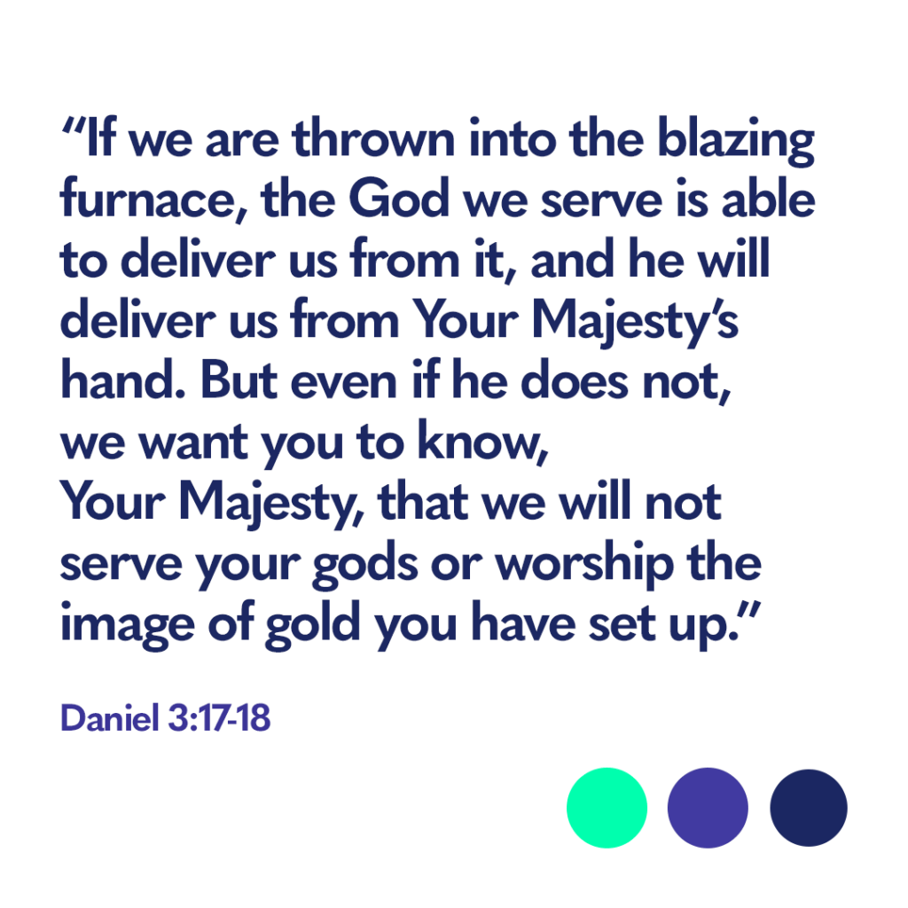 Bible verse Daniel 3 17 18