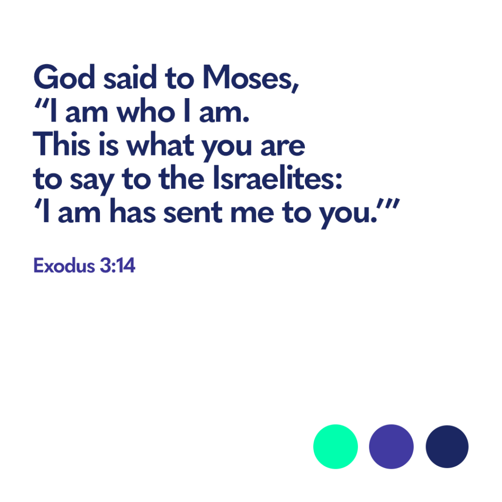 Bible verse Exodus 3 14