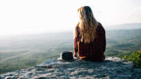 woman on mountain