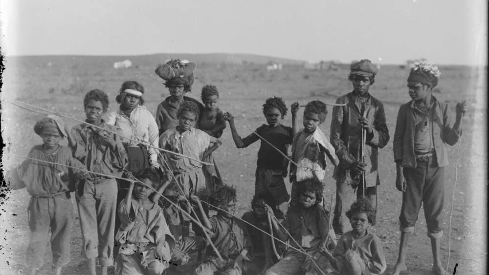 Women and children, possibly from WA's Eastern Goldfields region in the 1900s.