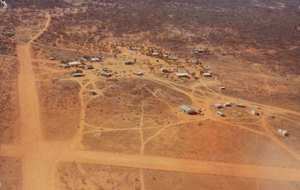 Cundeelee Mission Station from the air