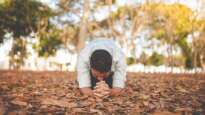 man praying