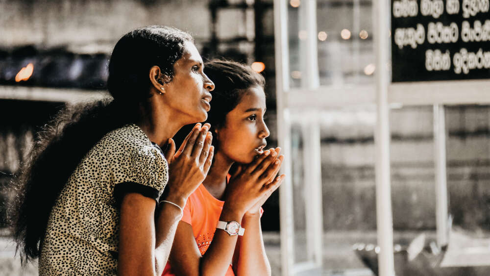 Women praying