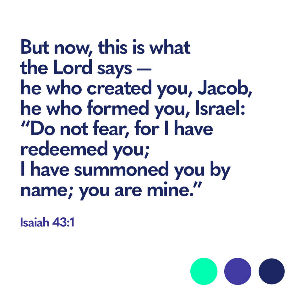 Bible verse Isaiah 43 1