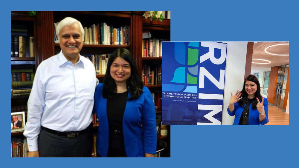 Ruth Malhotra with Ravi Zacharias / Ruth Malhotra's Twitter