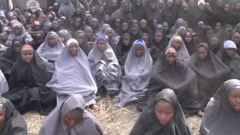 A few weeks after their captivity, Boko Haram broadcast images of its captives