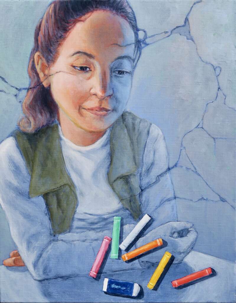 Painting of 'quiet girl' by Ian McGilvray