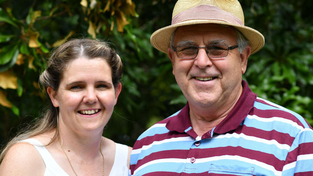 Mel Wells and Bernard Ellis (chaplain at Emu Plains Correctional Centre)