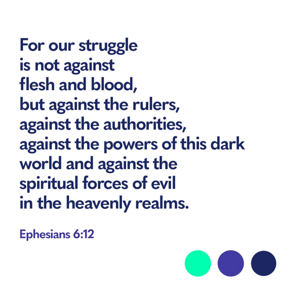Bible verse Ephesians 6 12