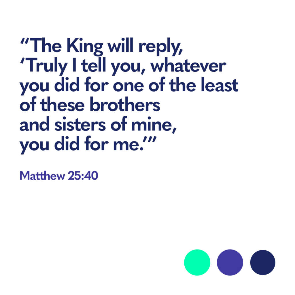 Bible verse Matthew 25 40