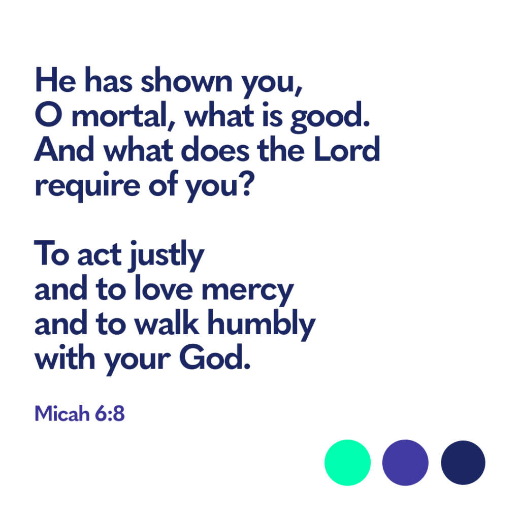 Bible verse Micah 6 8