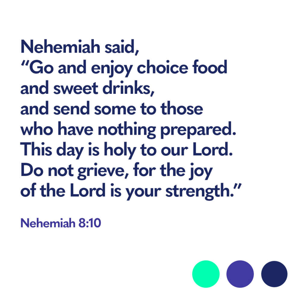 Bible verse Nehemiah 8 10