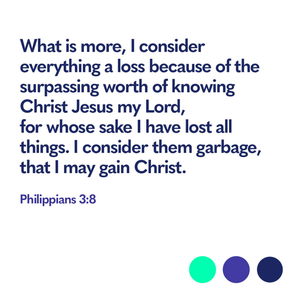 Bible verse Philippians 3 8