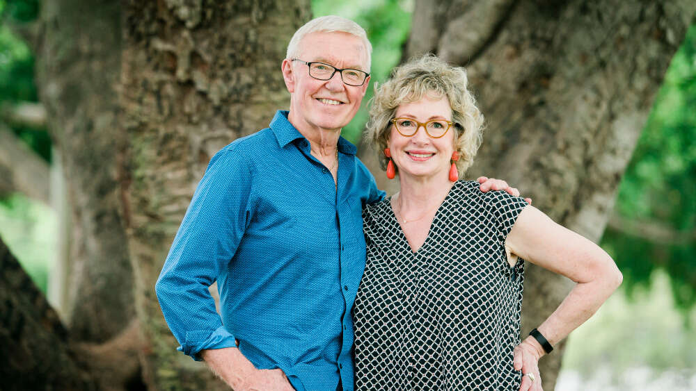 Robert Jones with his wife Janine