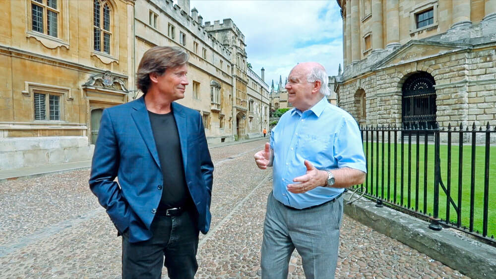 Kevin Sorbo and John Lennox at Oxford University