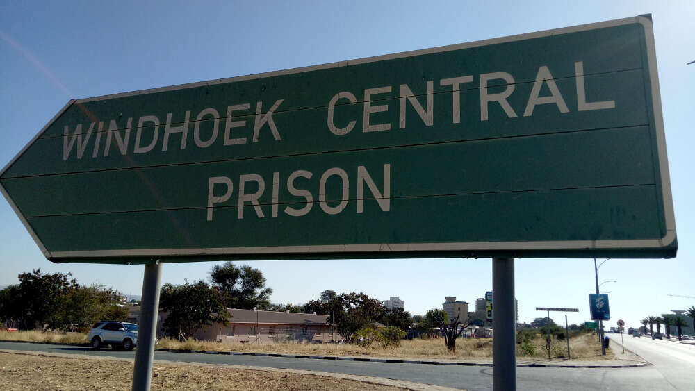 Windhoek Central Prison road sign