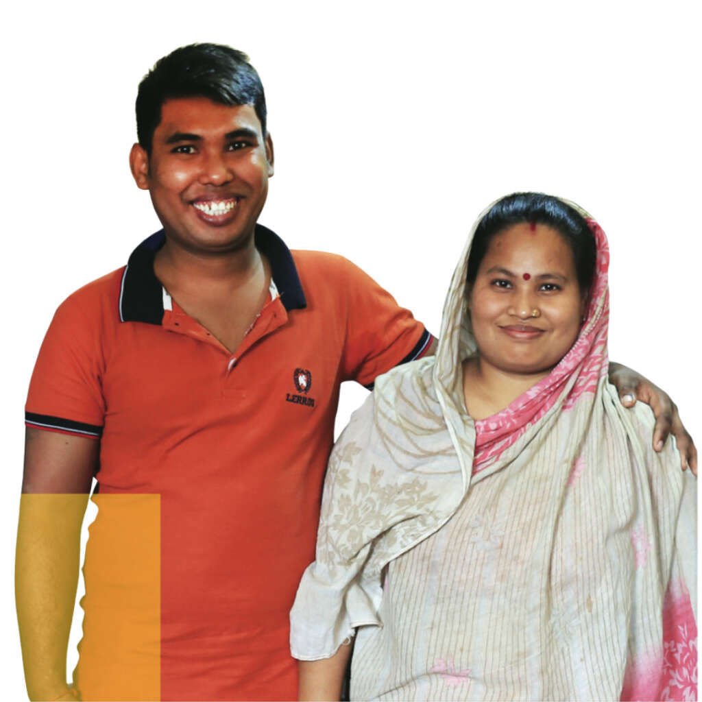 Sarika and her husband work in a garment factory in Dhaka, Bangladesh