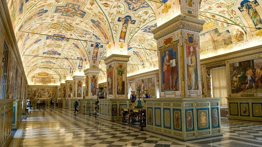 The Sistine Hall of the Vatican Library