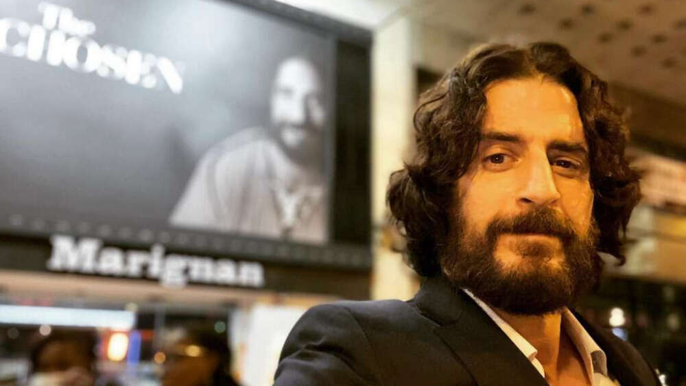 Jonathan Roumie, the actor who plays Jesus in The Chosen, in Paris for the international premiere.