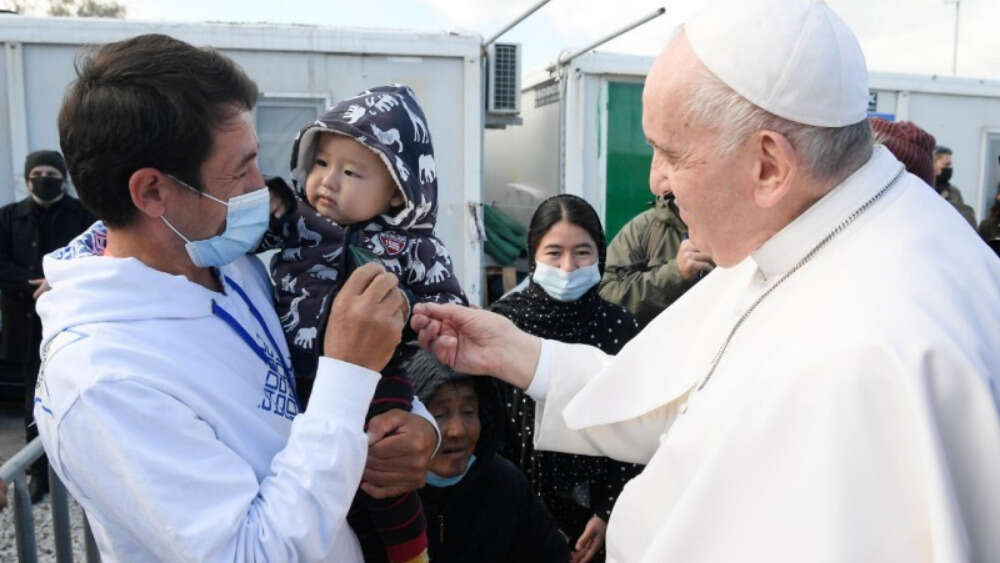 Pope Francis' Apostolic Journey to Cyprus and Greece: Visit to the Refugees "Reception and Identification Centre" in Mytilene