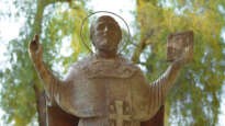 A statue of the real Saint Nicholas in Demre (formerly Myra), Turkey