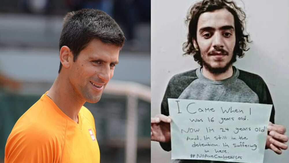 Novak Djokovic and Medhi Ali