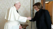Pope Francis meets Nancy Pelosi October 9, 2021. Image: Vatican Media