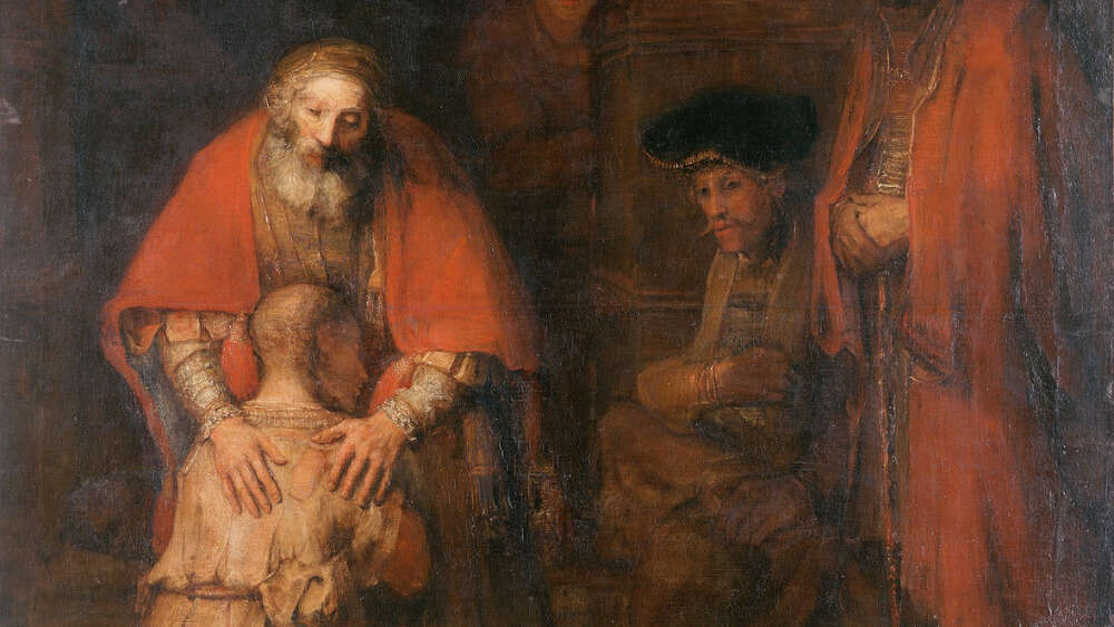 Rembrandt's 'The Return of the Prodigal Son' (cropped)