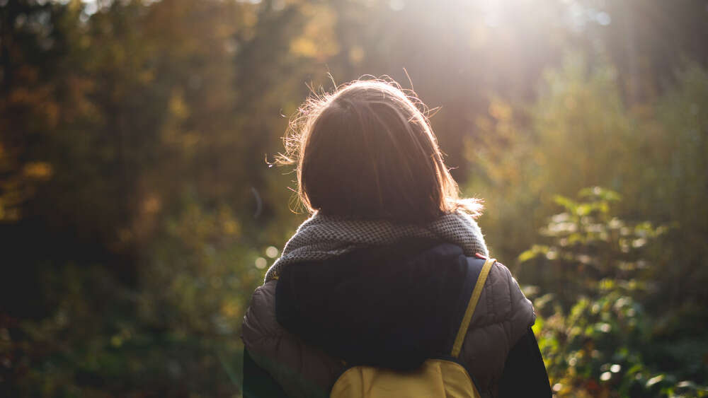 Woman on journey