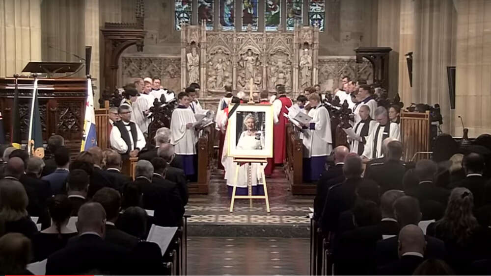 A memorial service at St Andrew's Cathedral Sydney