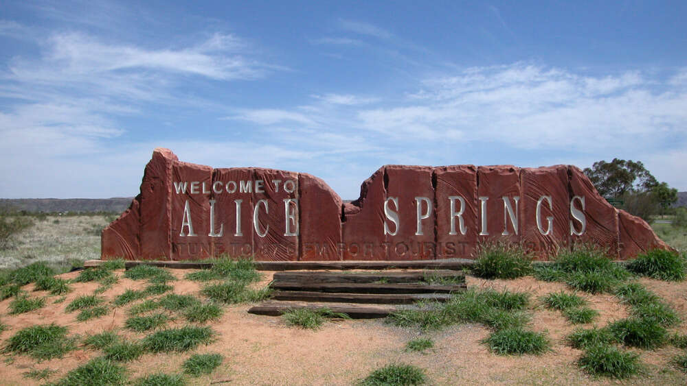 Alice Springs sign