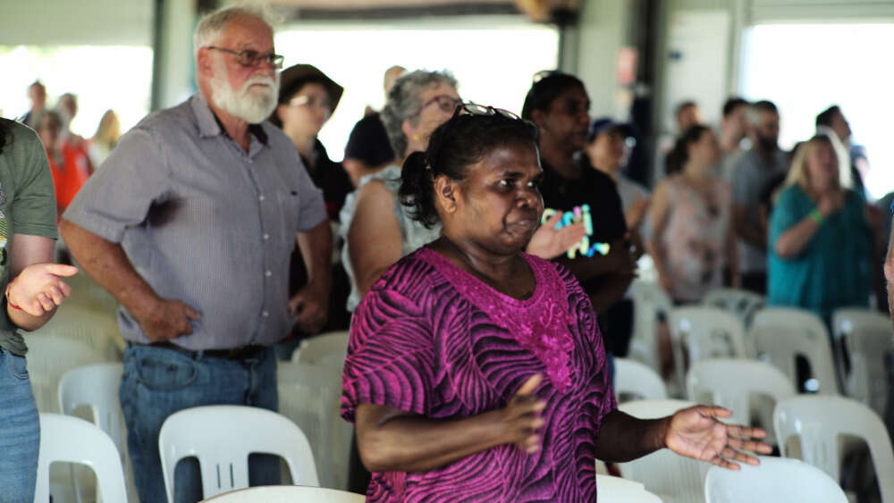 Worshippers at Katherine Christian Convention 2023