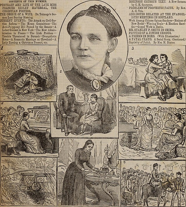 Christian Herald article from 1886 on Frances Ridley Havergal