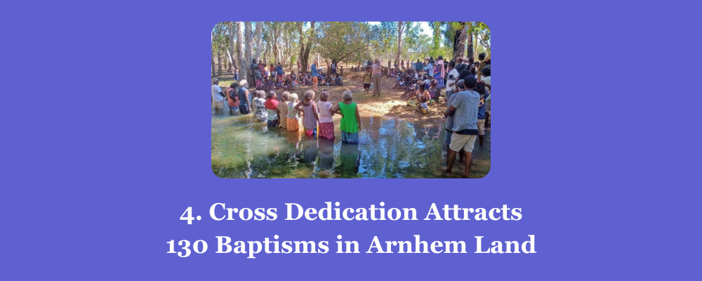 Cross dedication attracts 130 baptisms in Arnhem Land