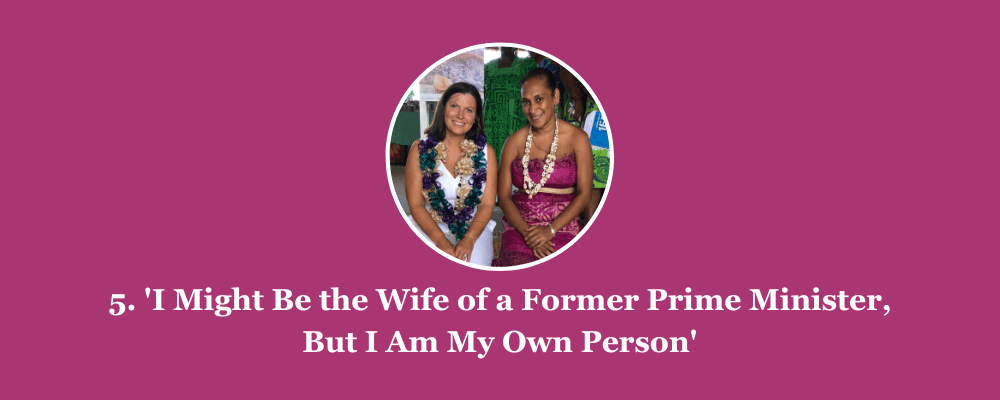 'I might be the wife of a former prime minister, but I am my own person'