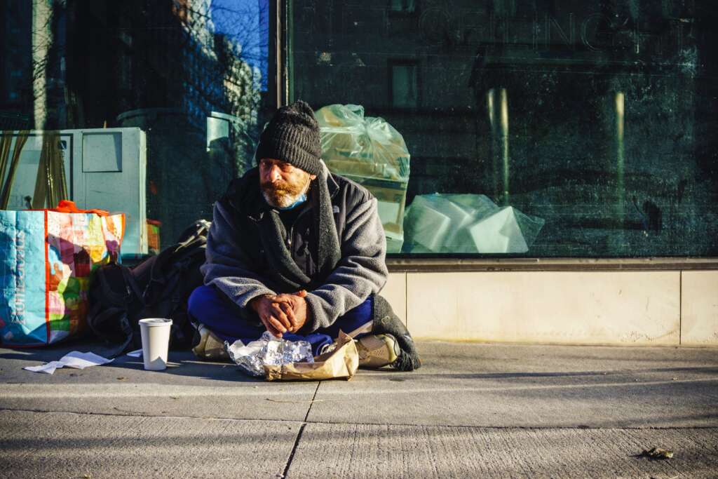 Homeless man