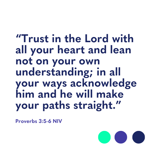 Proverbs 3:5-6 for Pauline's story