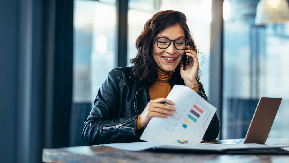 Woman working