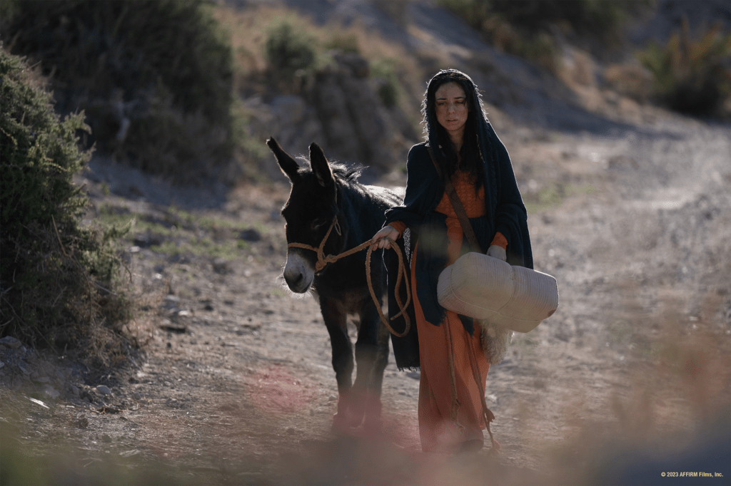 Mary visits Elizabeth in Journey to Bethlehem