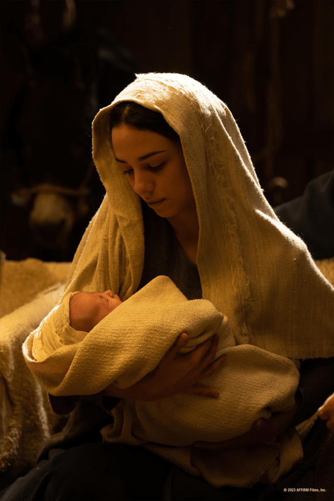 Fiona Palomo as Mary in Journey to Bethlehem