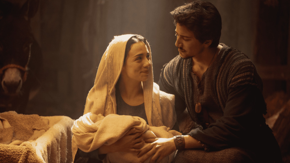 Mary and Joseph in Journey to Bethlehem