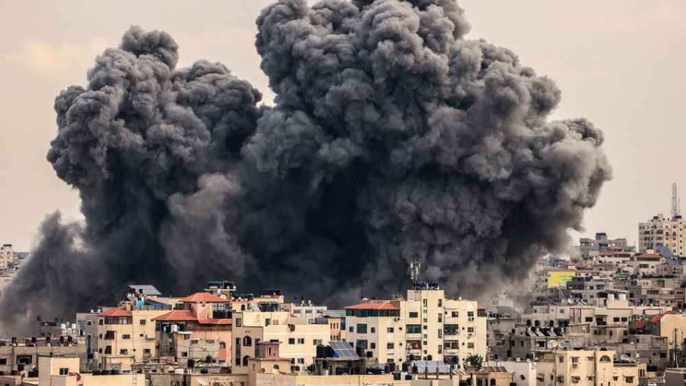 Bombing over Gaza
